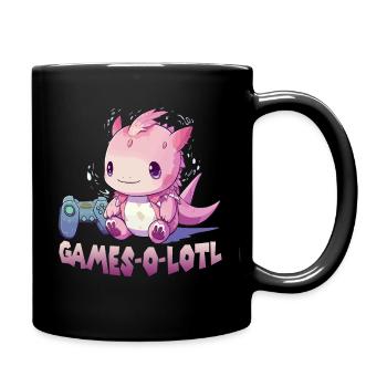 Axolotl T pour gamer | Kawaii Stuff | Anime Gamer - Mug uni - noir - Droite