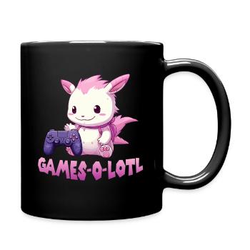 Axolotl T Kawaii Axolotl Gaming amphibians Axolotl - Full Colour Mug - black - Right