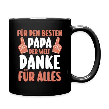 Papa Fête des pères Papa - Mug uni - noir - Droite