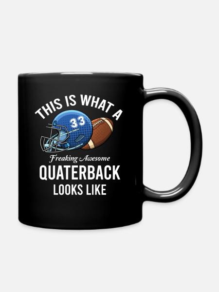 So Sieht Ein Verdammt Geiler Quarterback Aus - Tasse einfarbig - Schwarz