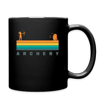 Retro Archery - Full Colour Mug - black - Right