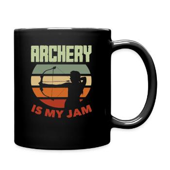 Archery Sports Gift - Full Colour Mug - black - Right