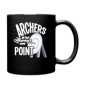 Archers Archery Target - Full Colour Mug - black - Right