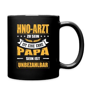 Arzt Zu Sein Ist Eine Ehre Papa Sein Unbezahlbar - Tasse einfarbig - Schwarz - Rechts