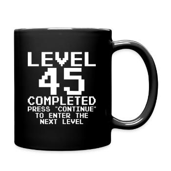 45e anniversaire Gamer Niveau 45 Complet 45 Ans - Mug uni - noir - Droite