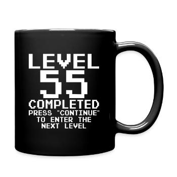 55 Niveau d’anniversaire 55 terminé - Mug uni - noir - Droite