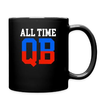 Tous les temps Qb Drôle Quarterback Football - Mug uni - noir - Droite
