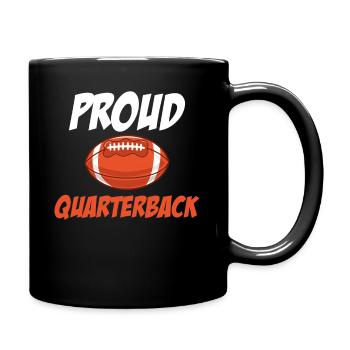 Fier quart-arrière drôle de football coup d’envoi - Mug uni - noir - Droite