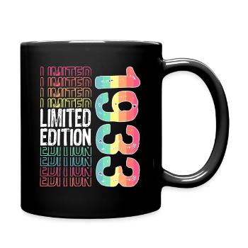 Edition limitée depuis 1933 Anniversaire Millésime 1933 - Mug uni - noir - Droite