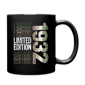 Edition limitée depuis 1932 Anniversaire Millésime 1932 - Mug uni - noir - Droite