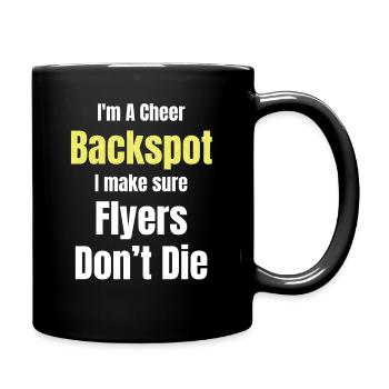 Je suis un cheer-backspot, je m’assure que - Mug uni - noir - Droite