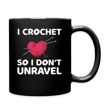 Drôle Crochet Crochet Cadeau Pour Femmes Crocheteuse - Mug uni - noir - Droite