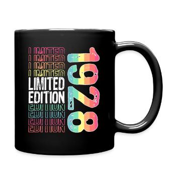 Edition limitée depuis 1928 Anniversaire Millésime 1928 - Mug uni - noir - Droite