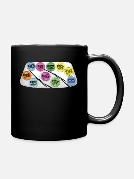 Vignette Auto Vintage Années 90 Souvenir Nostalgie - Mug uni - noir