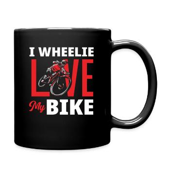 Cyclists Mountain Bikers Love - Full Colour Mug - black - Right