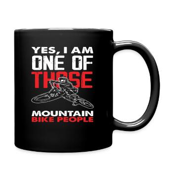 Mountain Bikers Mountain Bike People Love - Full Colour Mug - black - Right