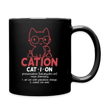 Cat Chemistry Chemist Funny Gift - Full Colour Mug - black - Right