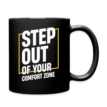 Step Out Of Your Comfort Zone - Full Colour Mug - black - Right