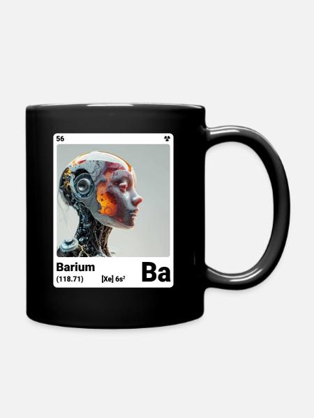 AI am Barium (wt) - Tasse einfarbig - Schwarz