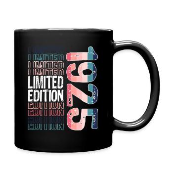 Limited Edition seit 1925 Geburtstag Vintage 1925 - Tasse einfarbig - Schwarz - Rechts