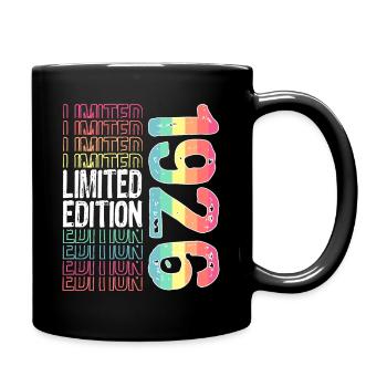 Limited Edition seit 1926 Geburtstag Vintage 1926 - Tasse einfarbig - Schwarz - Rechts