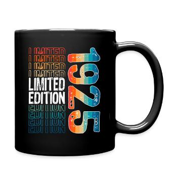 Limited Edition seit 1925 Geburtstag Vintage 1925 - Tasse einfarbig - Schwarz - Rechts