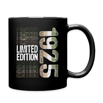 Limited Edition seit 1925 Geburtstag Vintage 1925 - Tasse einfarbig - Schwarz - Rechts