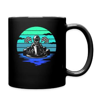 Kart Racing Karts, Kart Sport Hommes Enfants Go-Kart - Mug uni - noir - Droite