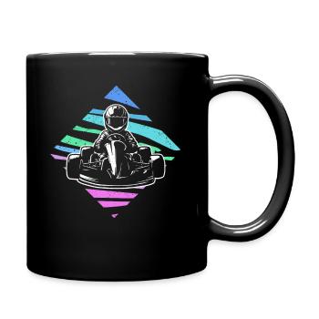 Kart Racing Go Karts Women Girls Go-Kart - Full Colour Mug - black - Right