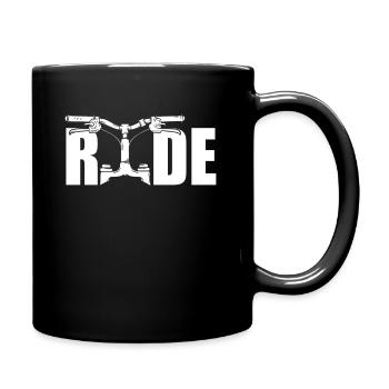 Handlebar Stem Mountain biker Mountain bike - Full Colour Mug - black - Right