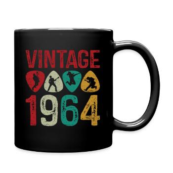 Vintage 1964 Guitar Pick joueur de guitare - Mug uni - noir - Droite