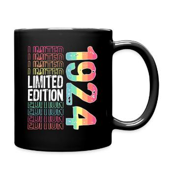 Edition limitée depuis 1924 Anniversaire Millésime 1924 - Mug uni - noir - Droite