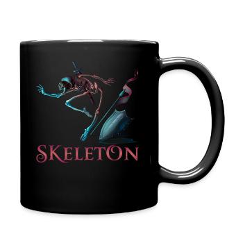 Squelette - Mug uni - noir - Droite