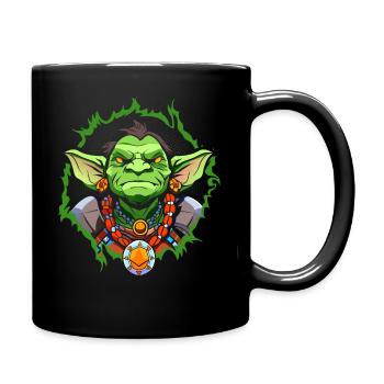 Leprechaun vert - Mug uni - noir - Droite