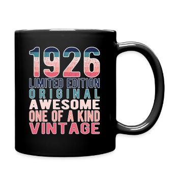 Limited Edition Since 1926 Birthday Vintage 1926 - Full Colour Mug - black - Right