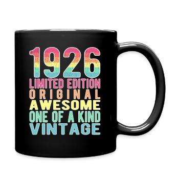 Limited Edition Since 1926 Birthday Vintage 1926 - Full Colour Mug - black - Right