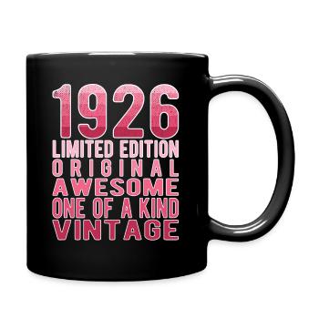 Limited Edition Since 1926 Birthday Vintage 1926 - Full Colour Mug - black - Right