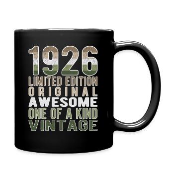 Limited Edition Since 1926 Birthday Vintage 1926 - Full Colour Mug - black - Right