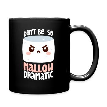 Melodramatisches Marshmallow - Tasse einfarbig - Schwarz - Rechts