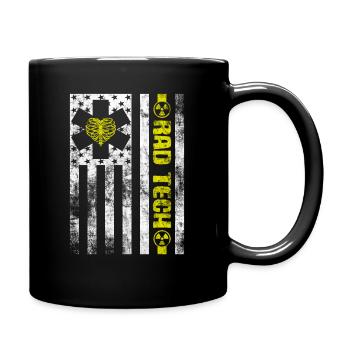 Abteilung für Radiologie Medizinische Bildgebung Witz Rad Tech - Tasse einfarbig - Schwarz - Rechts