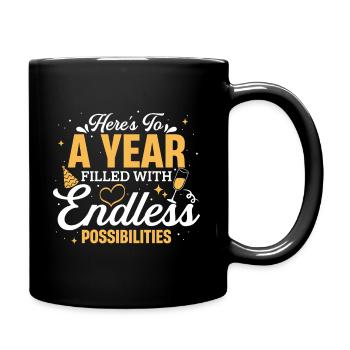 À une année remplie de possibilités infinies - Mug uni - noir - Droite
