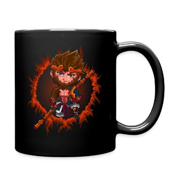 Chibi Monkey King - Full Colour Mug - black - Right