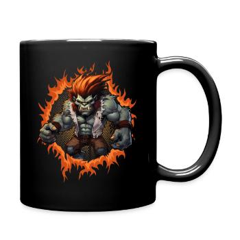 Roi Zombie Gorille - Mug uni - noir - Droite