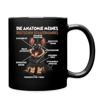 Berger Allemand Propriétaire T Dog Walk Dogs - Mug uni - noir - Droite