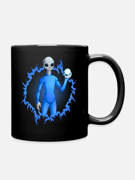 Das Außerirdische - Tasse einfarbig - Schwarz