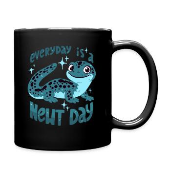 Dicton de Newt : « Chaque jour est un jour de triton » - Mug uni - noir - Droite