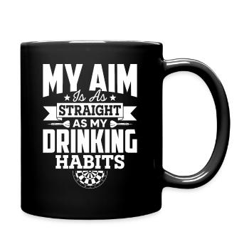 Mon objectif est aussi simple que mes habitudes de consommation. - Mug uni - noir - Droite