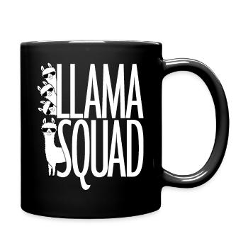 Lunettes de soleil drôle Llama Squad Alpaga Cool Family - Mug uni - noir - Droite