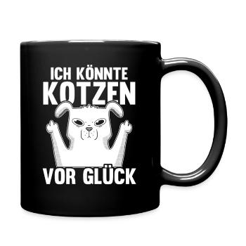 Ich Bin So Gut Drauf Ich Könnte Kotzen - Tasse einfarbig - Schwarz - Rechts