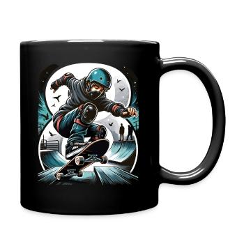 Skateboard Skater Design pour les garçons de 8 ans - Mug uni - noir - Droite